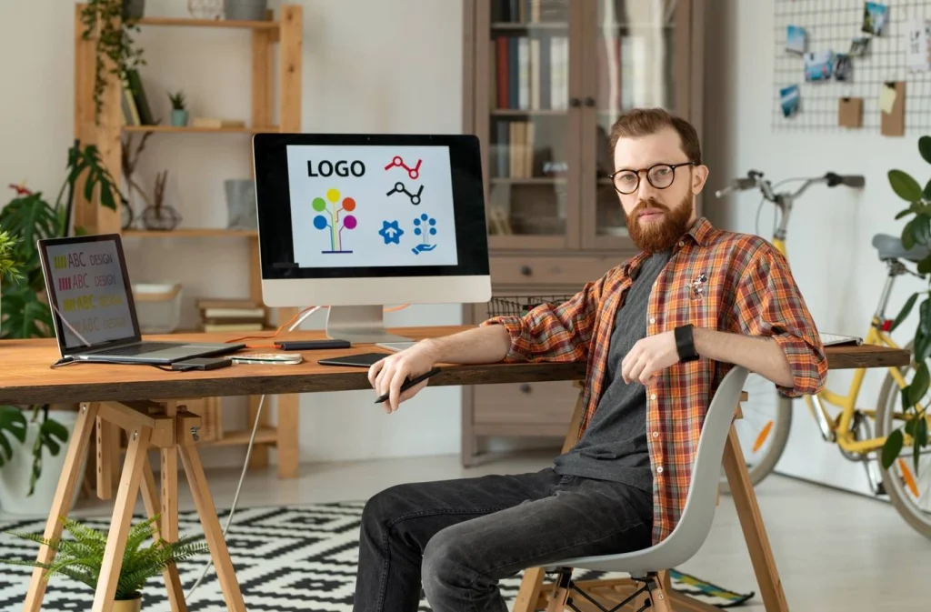 Website logo design layout